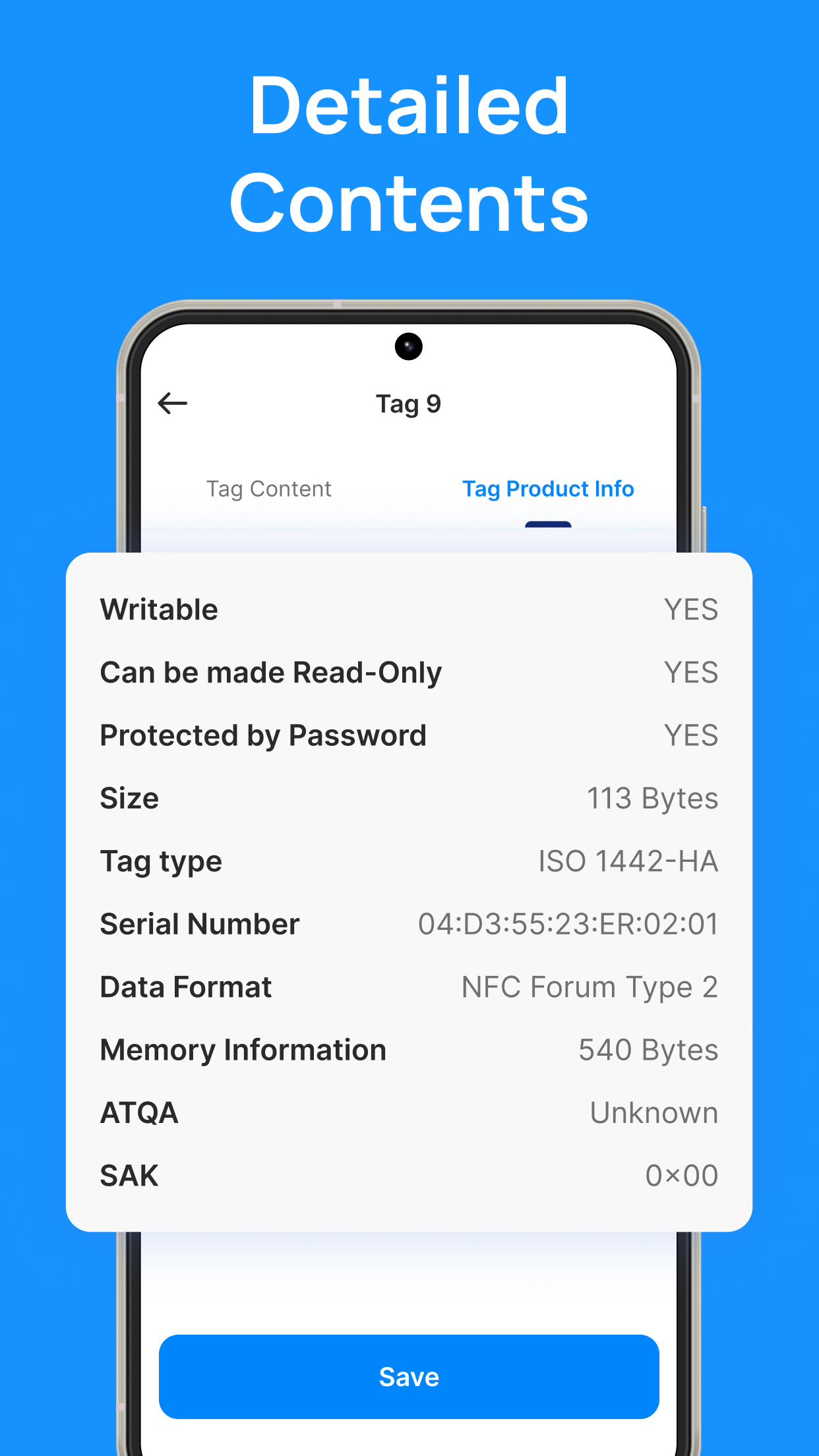 اسکرین شات 4 برنامه NFC Tags: Card Reader & Writer