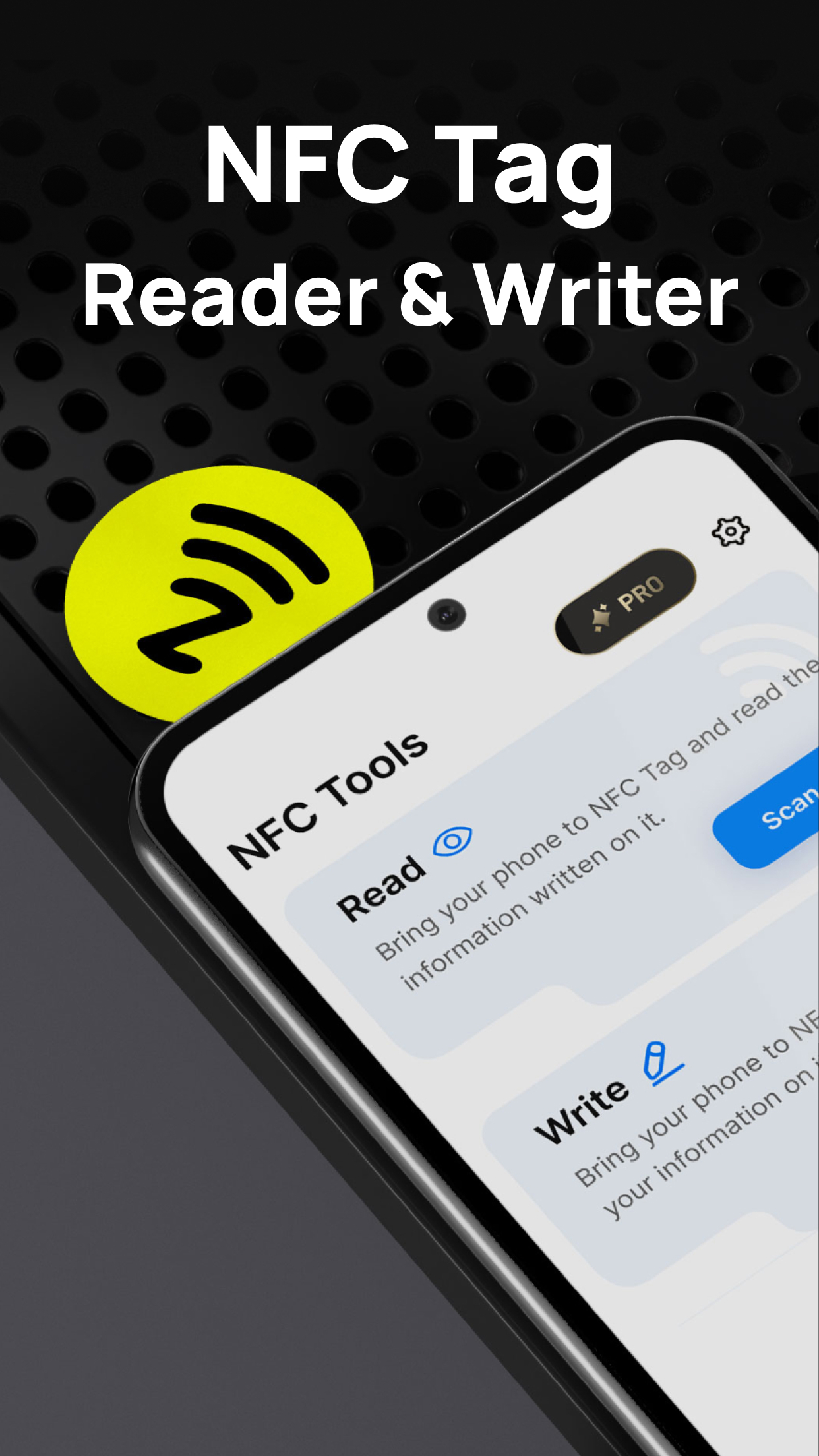 اسکرین شات 1 برنامه NFC Tags: Card Reader & Writer