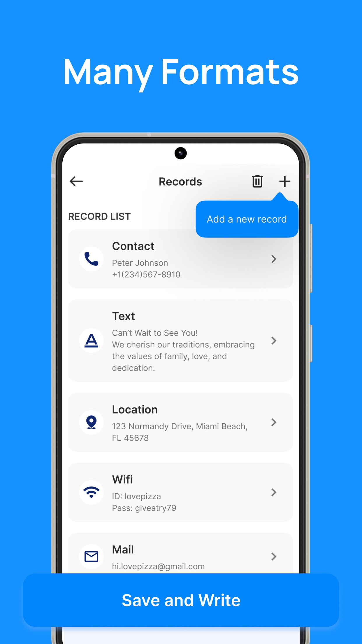 اسکرین شات 5 برنامه NFC Tags: Card Reader & Writer