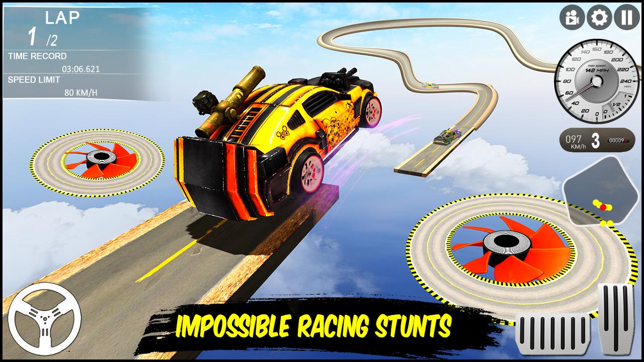 اسکرین شات 4 برنامه Impossible Race: Car Stunts 3D