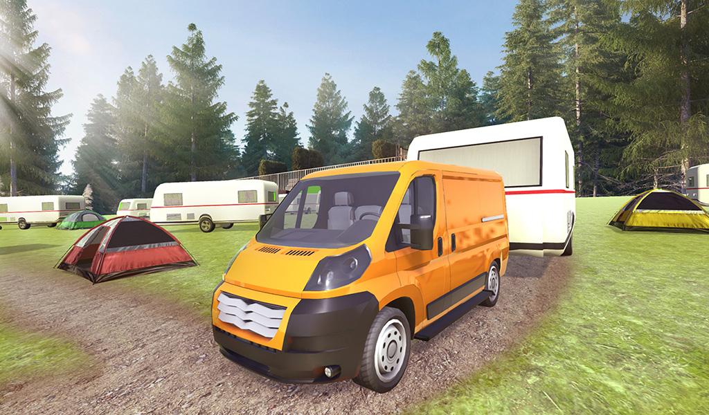 اسکرین شات 2 بازی Off-Road Camper Van Truck 3D