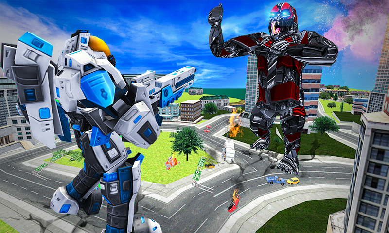 اسکرین شات 3 بازی Gorilla Transform Robot Car 3D