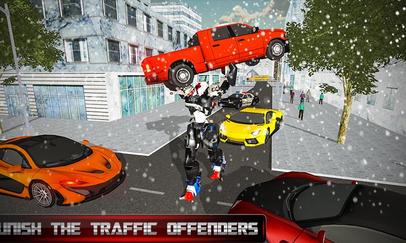 اسکرین شات 2 بازی US Police Transform Robot Car