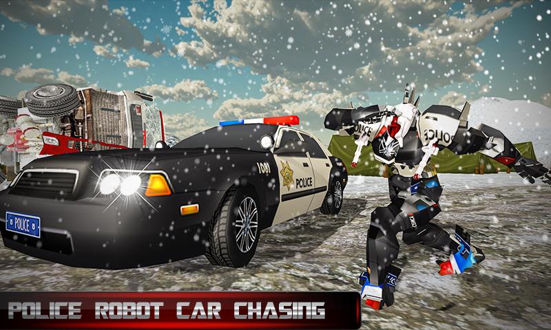 اسکرین شات 1 بازی US Police Transform Robot Car