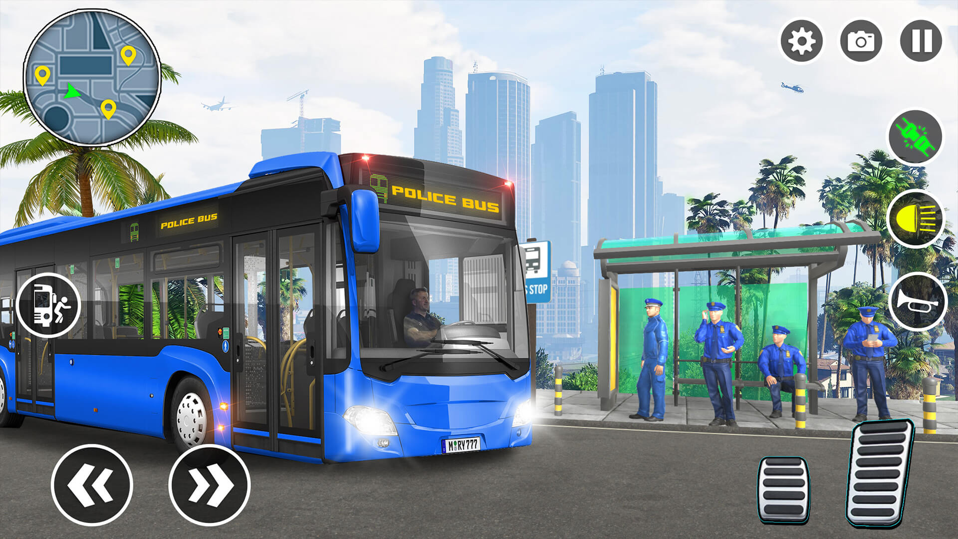 اسکرین شات 2 بازی Bus Simulator 3D Police Games