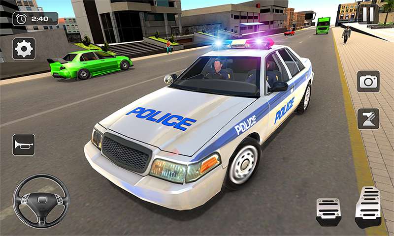 اسکرین شات 1 بازی Police Car Driving Mad City
