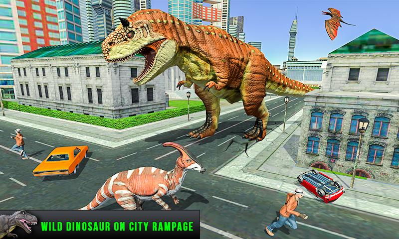 اسکرین شات 1 بازی Dinosaur Rampage: Dino Games