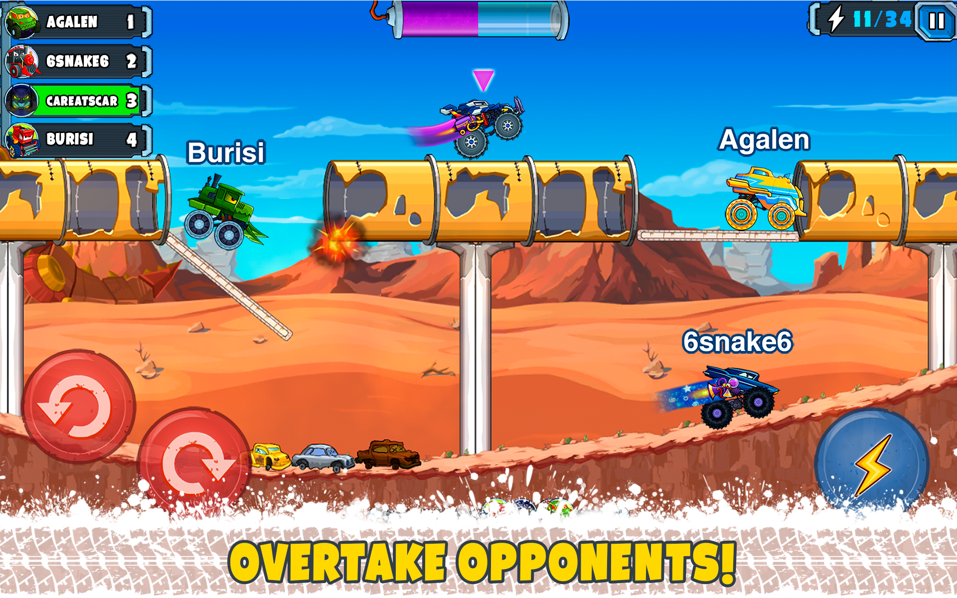 اسکرین شات 1 بازی Car Eats Car Multiplayer Race
