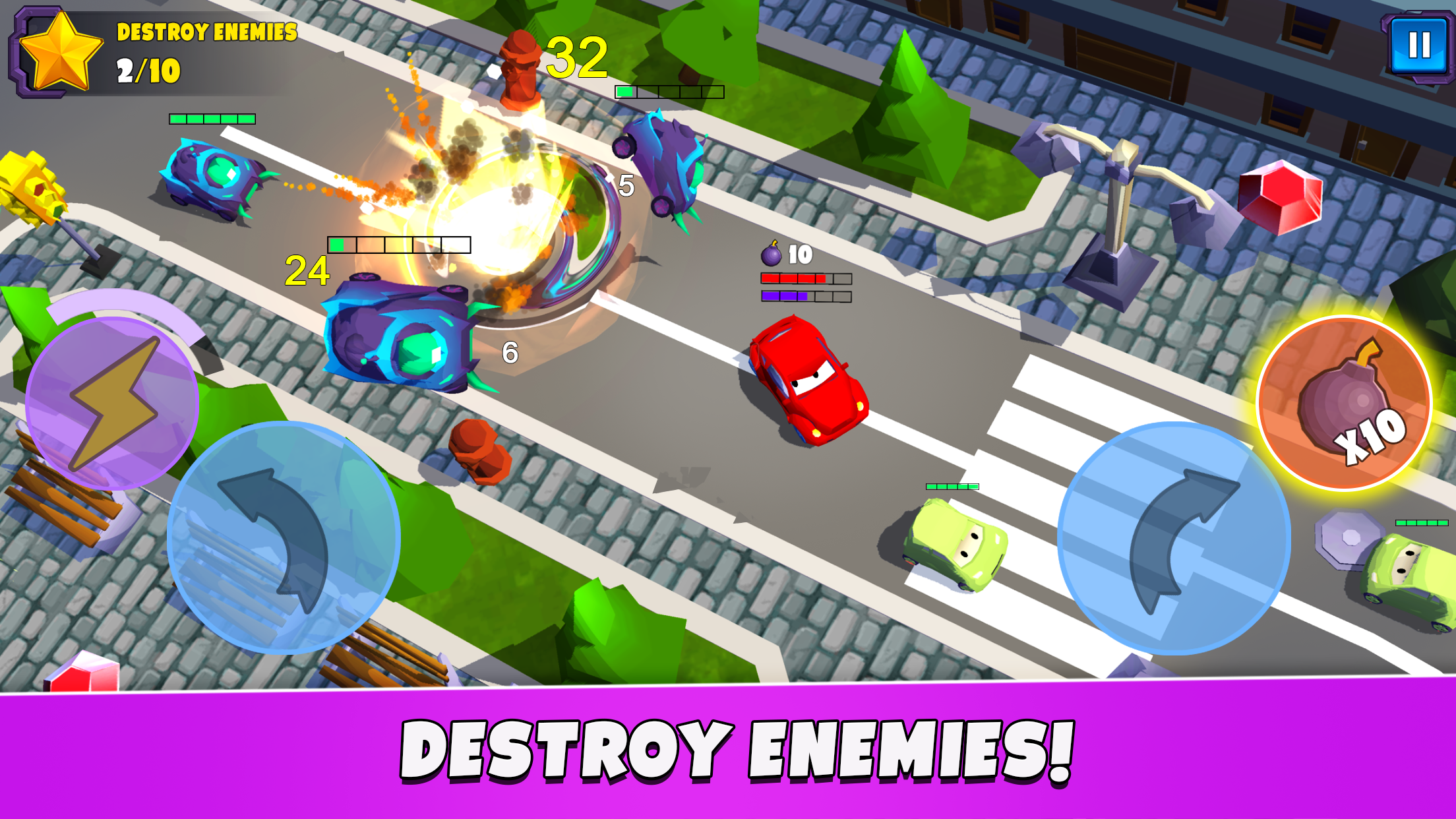 اسکرین شات 1 بازی Car Eats Car 5 - Battle Arena