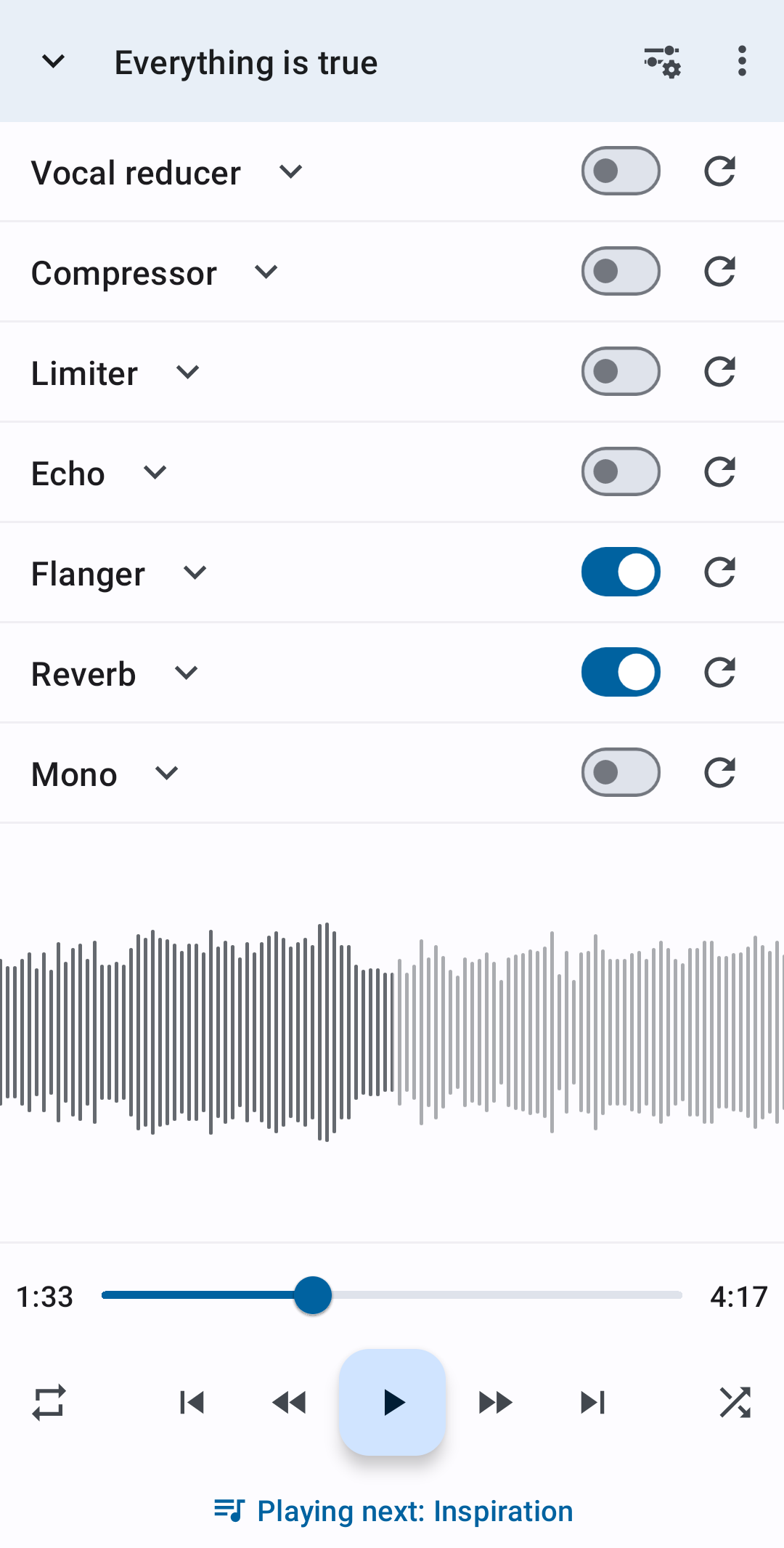 اسکرین شات 7 برنامه تغییر دهنده سرعت موسیقی - Music Speed Changer