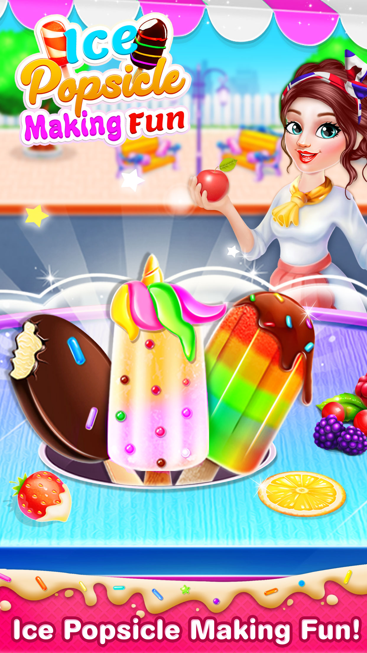 اسکرین شات 3 بازی Unicorn Ice cream Pop game