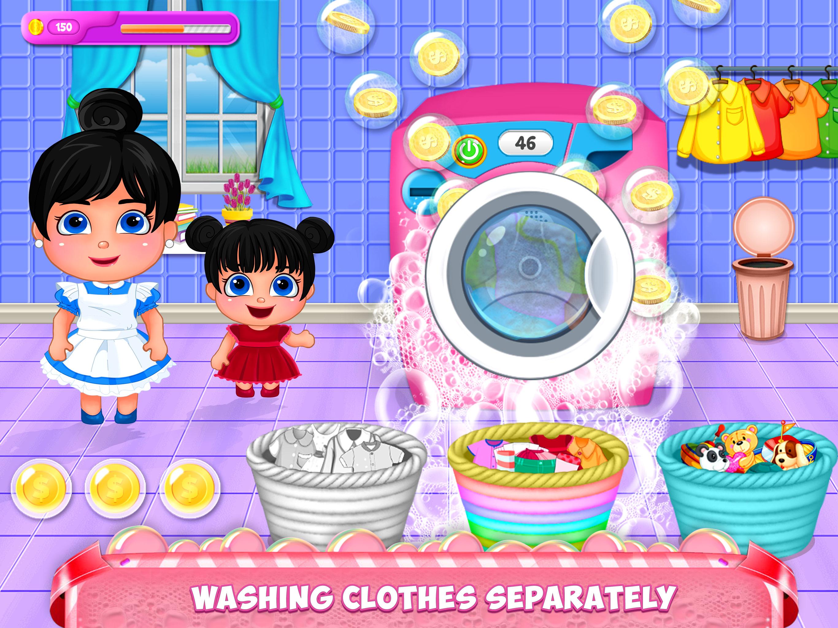 اسکرین شات 2 برنامه Mother Baby Care Laundry Day