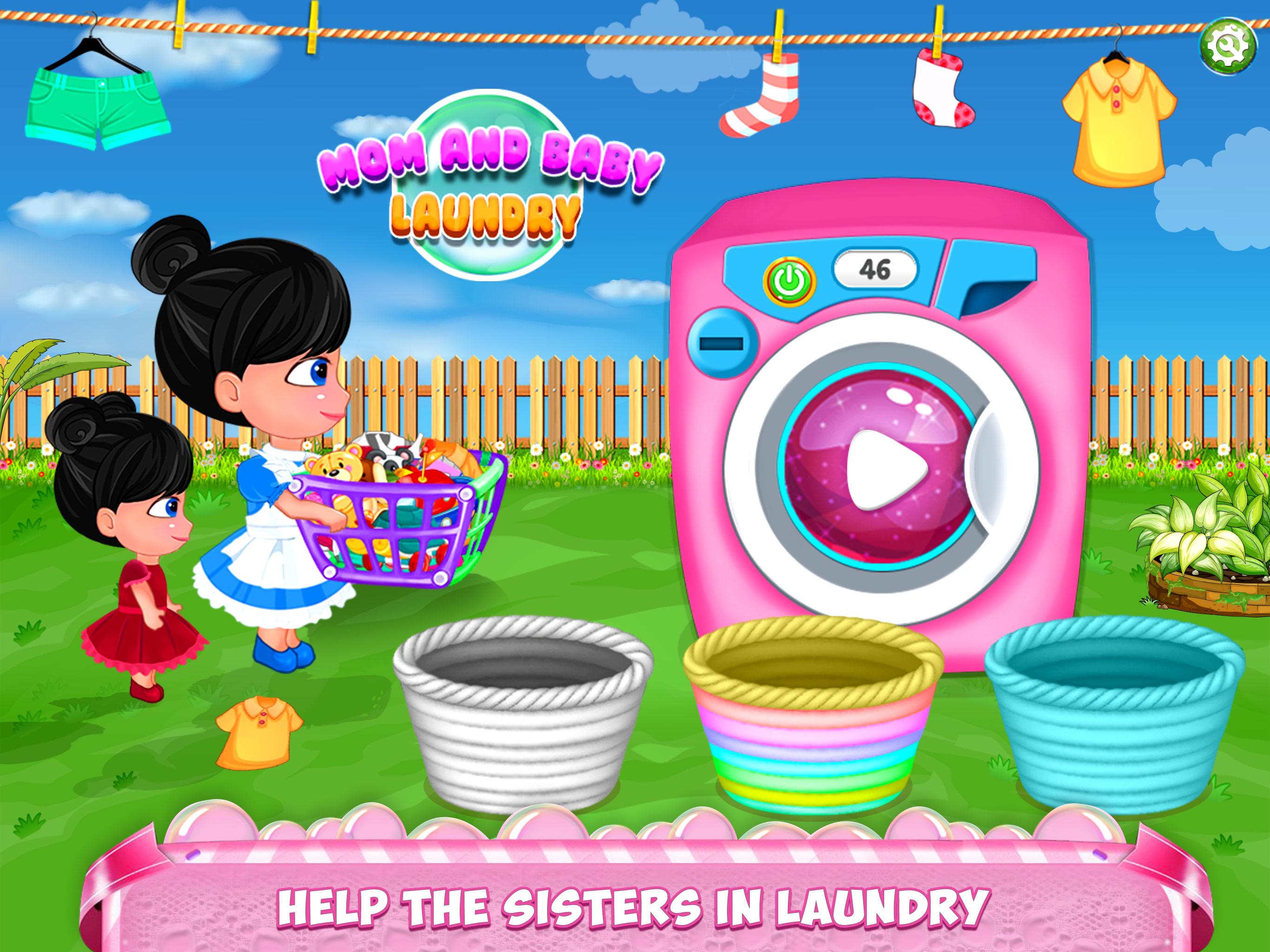 اسکرین شات 1 برنامه Mother Baby Care Laundry Day