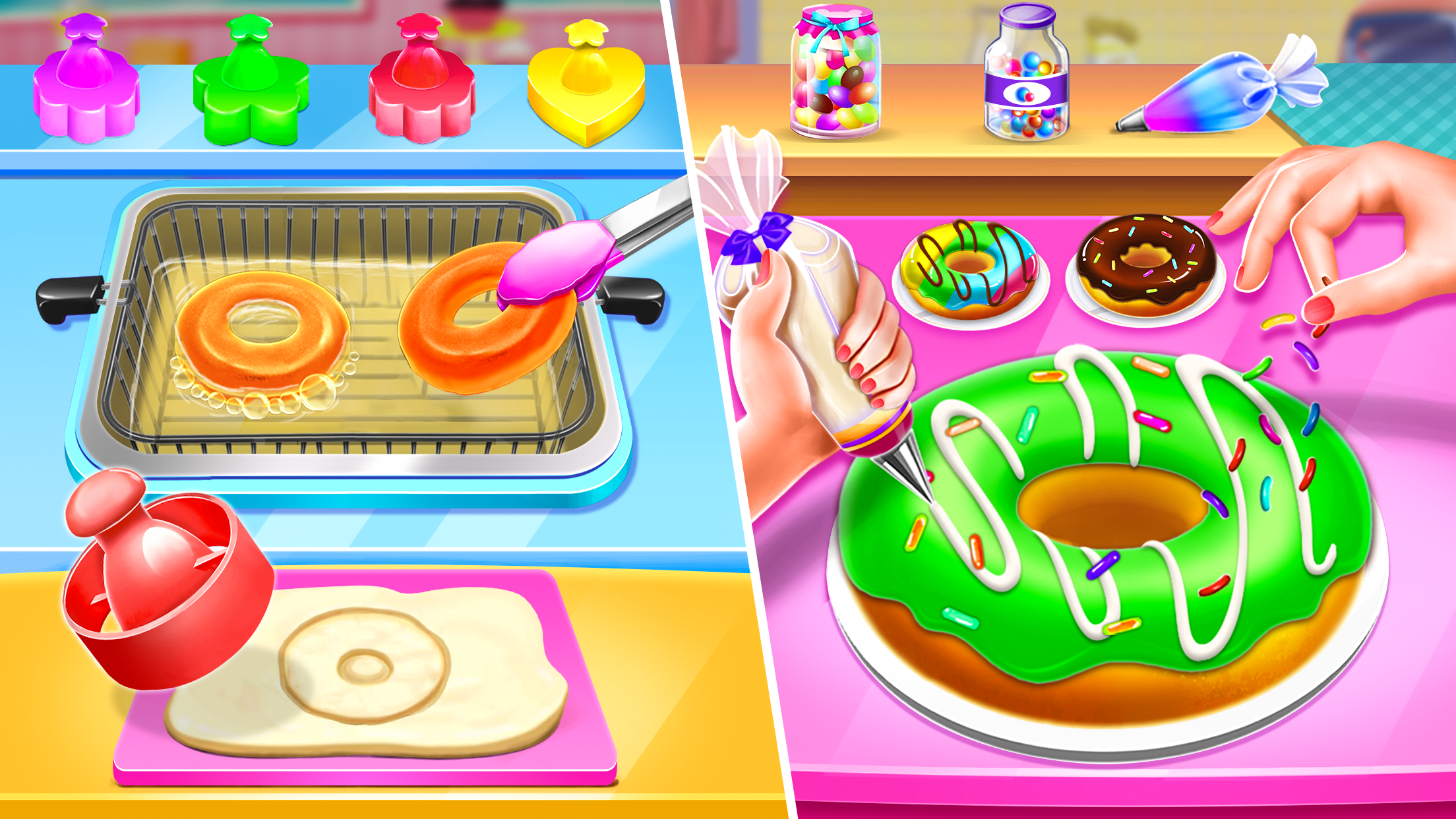 اسکرین شات 4 برنامه Sweet Bakery: Baking Cake Game