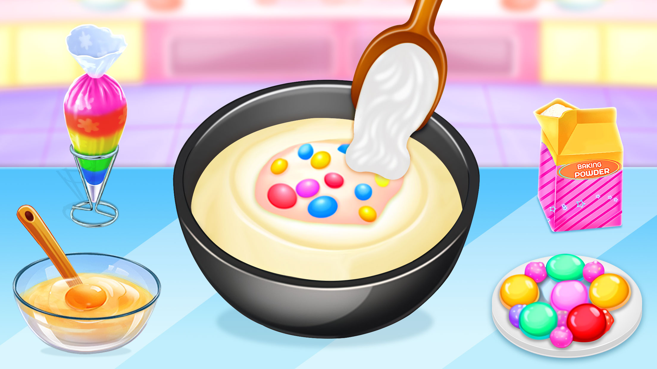 اسکرین شات 1 برنامه Cake Maker - Cooking Cake Game