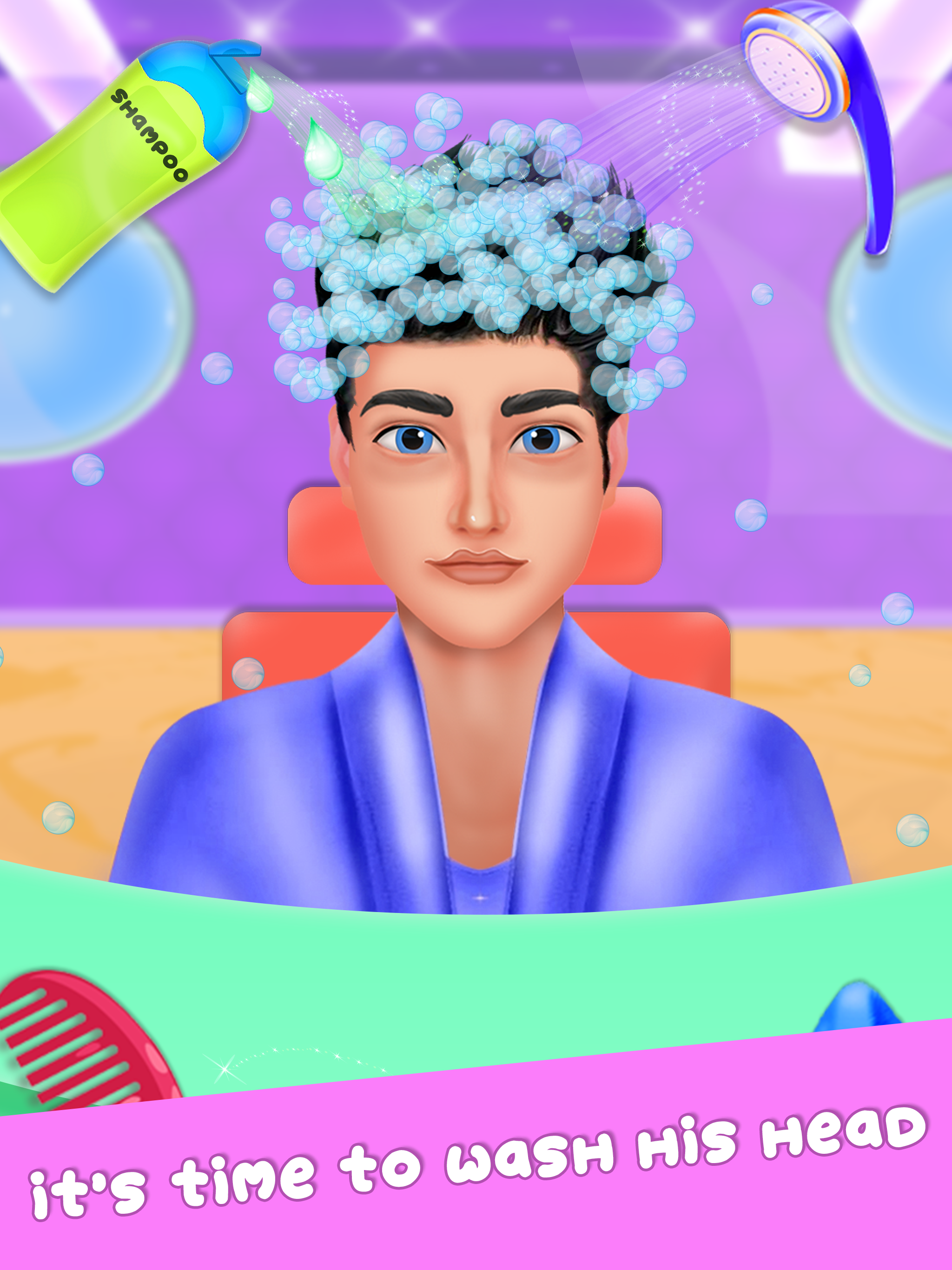 اسکرین شات 2 بازی Barber Shop - Hair Salon Games