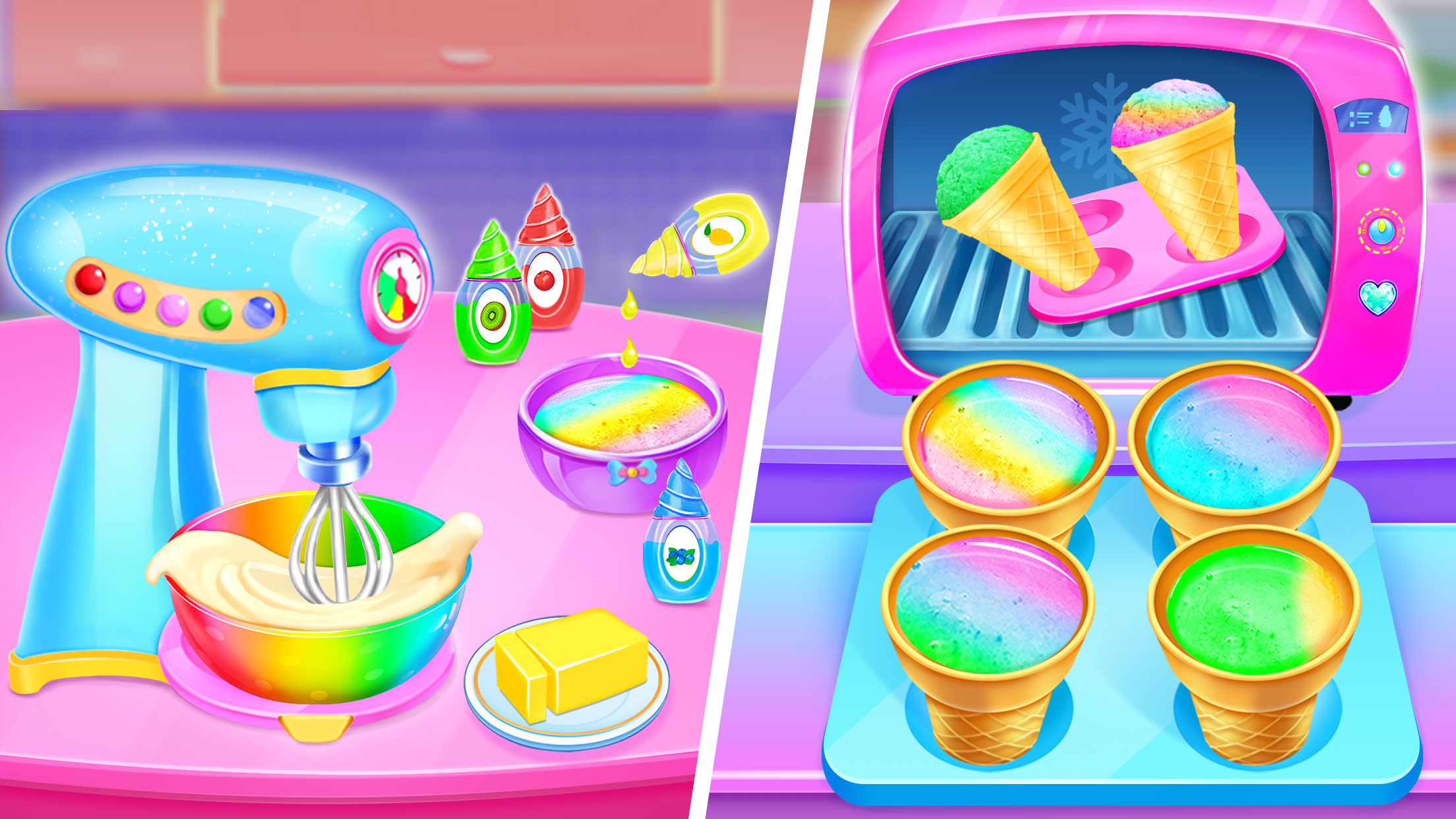 اسکرین شات 4 برنامه Ice Cream Cone-Ice Cream Games