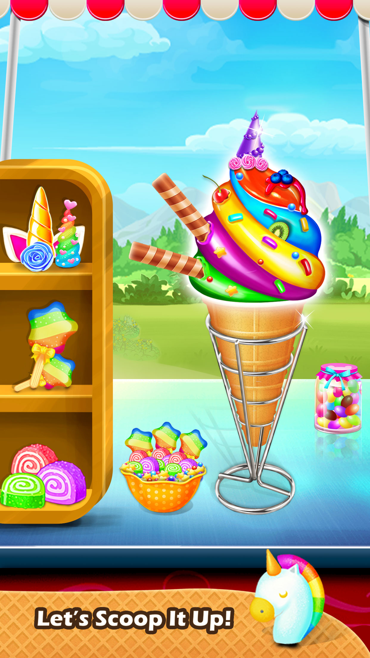 اسکرین شات 7 برنامه Ice Cream Cone-Ice Cream Games