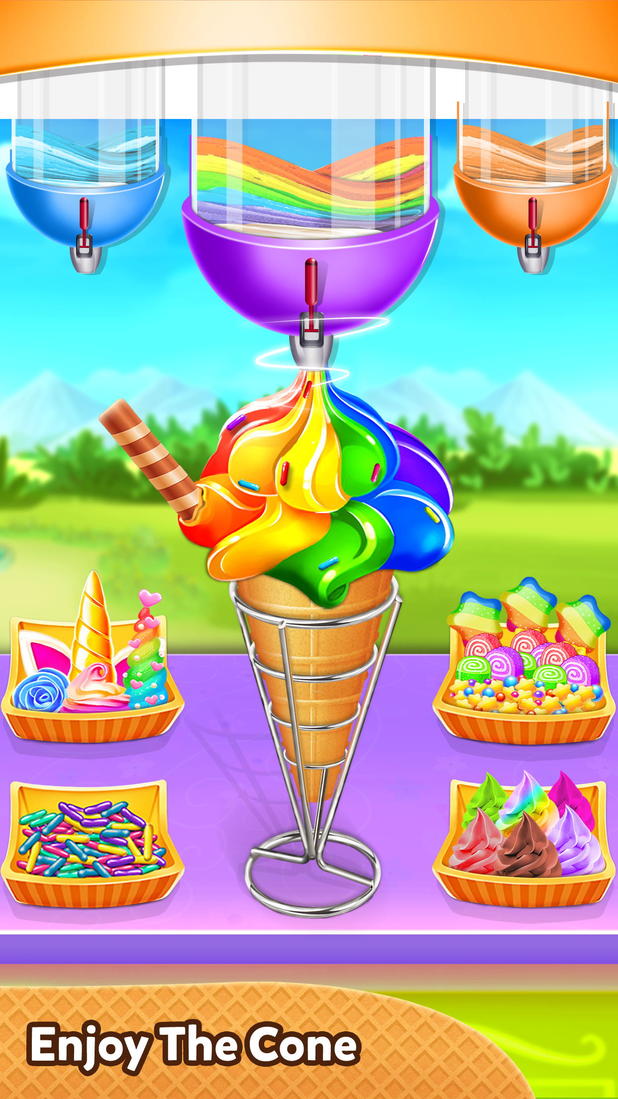 اسکرین شات 8 برنامه Ice Cream Cone-Ice Cream Games