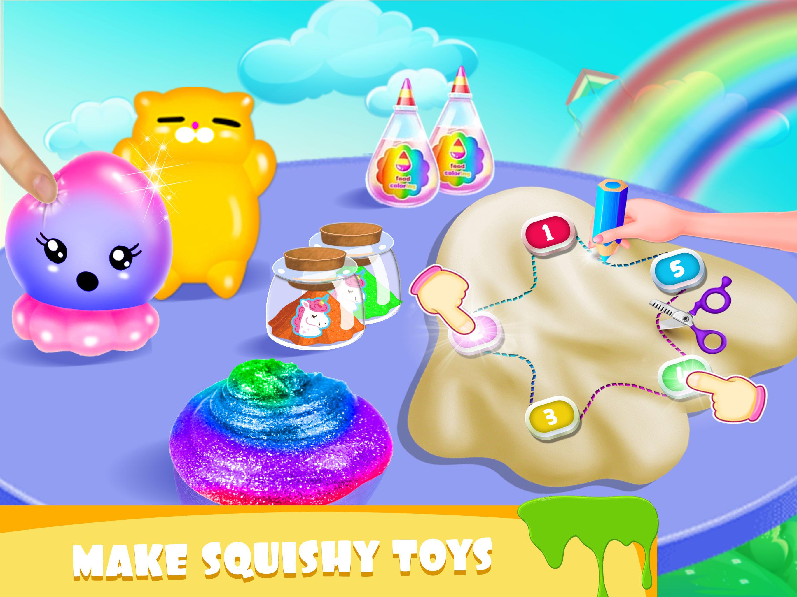 اسکرین شات 3 برنامه Rainbow Slime Simulator Games