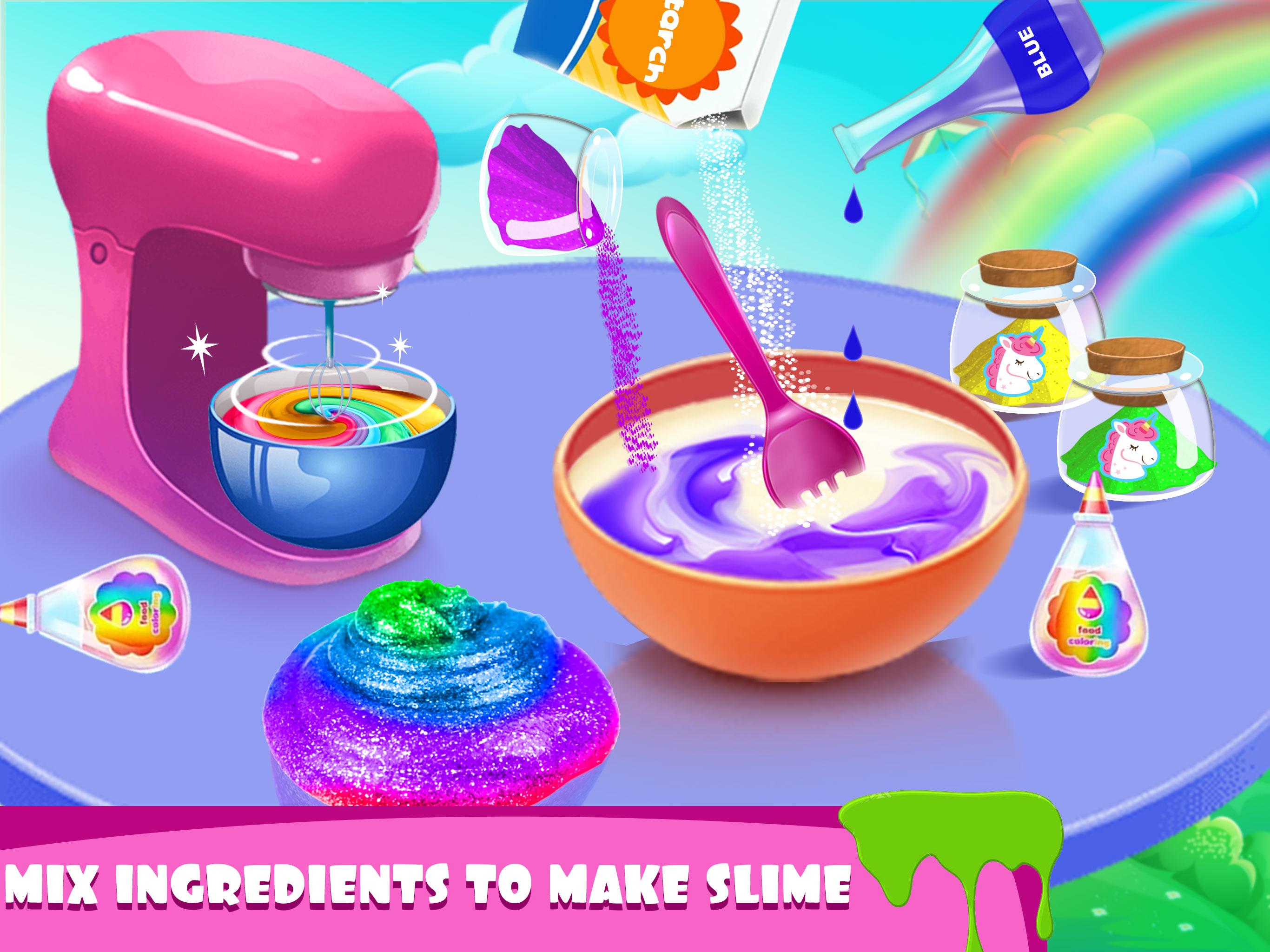 اسکرین شات 4 برنامه Rainbow Slime Simulator Games