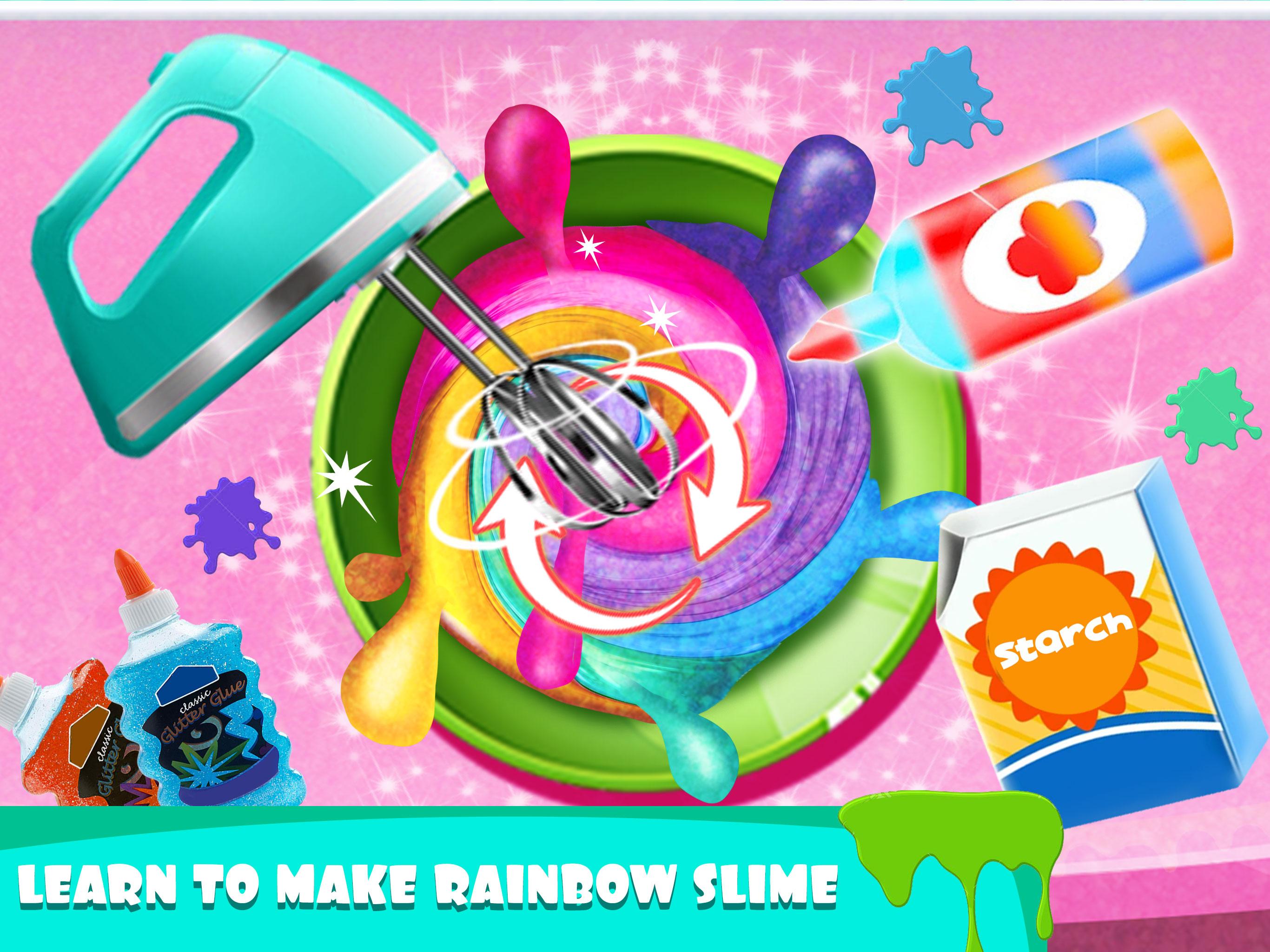 اسکرین شات 2 برنامه Rainbow Slime Simulator Games