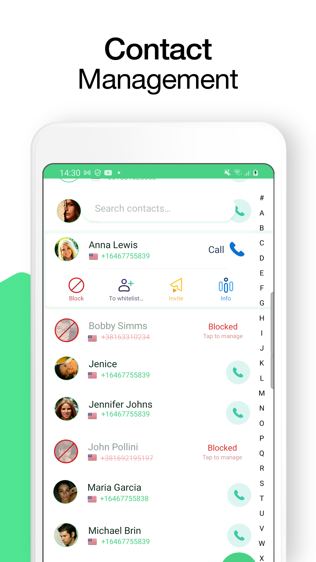 اسکرین شات 6 برنامه CallMaster: Blocker & Callerid