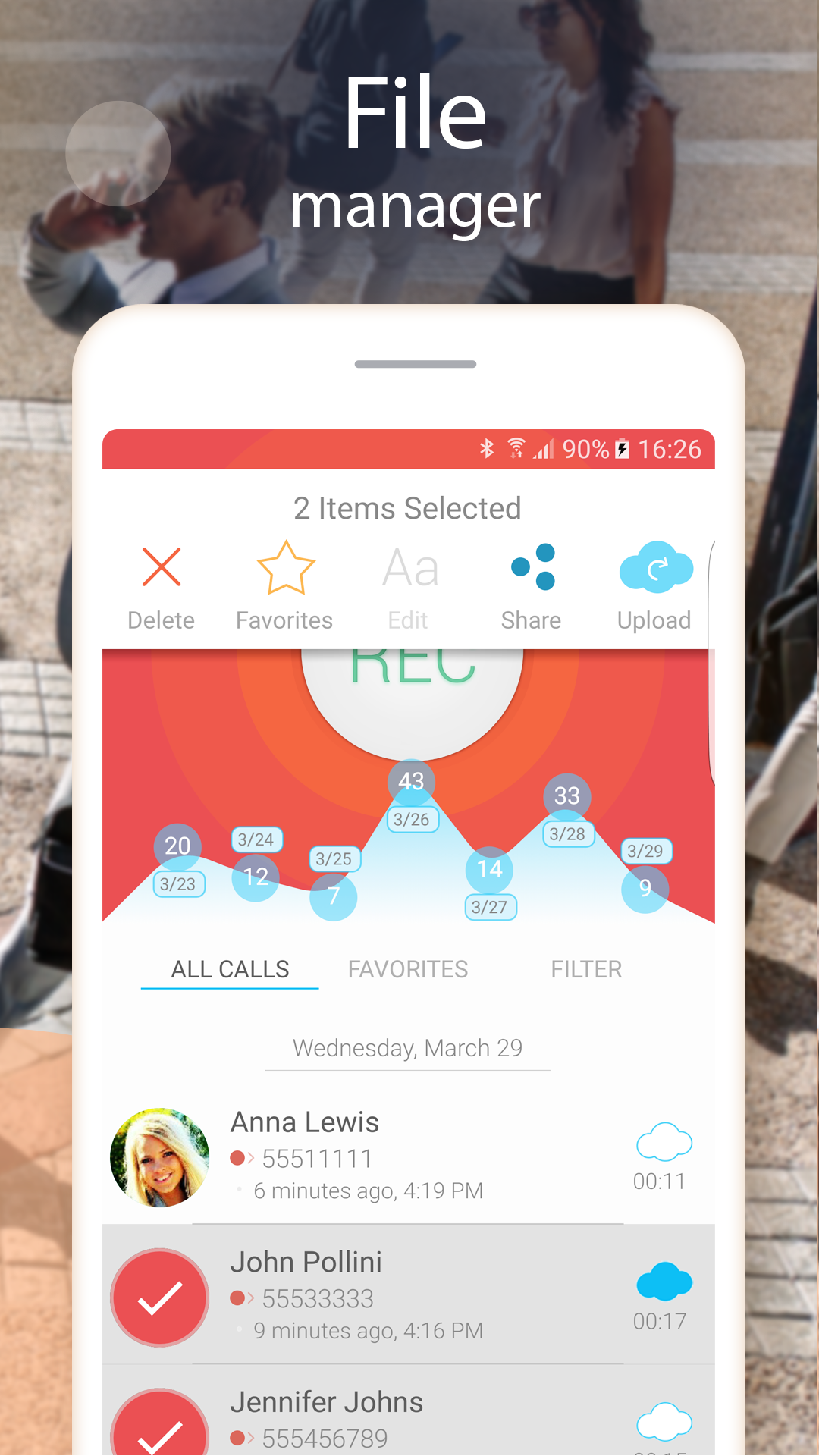 اسکرین شات 5 برنامه Call Recorder - CallsBox