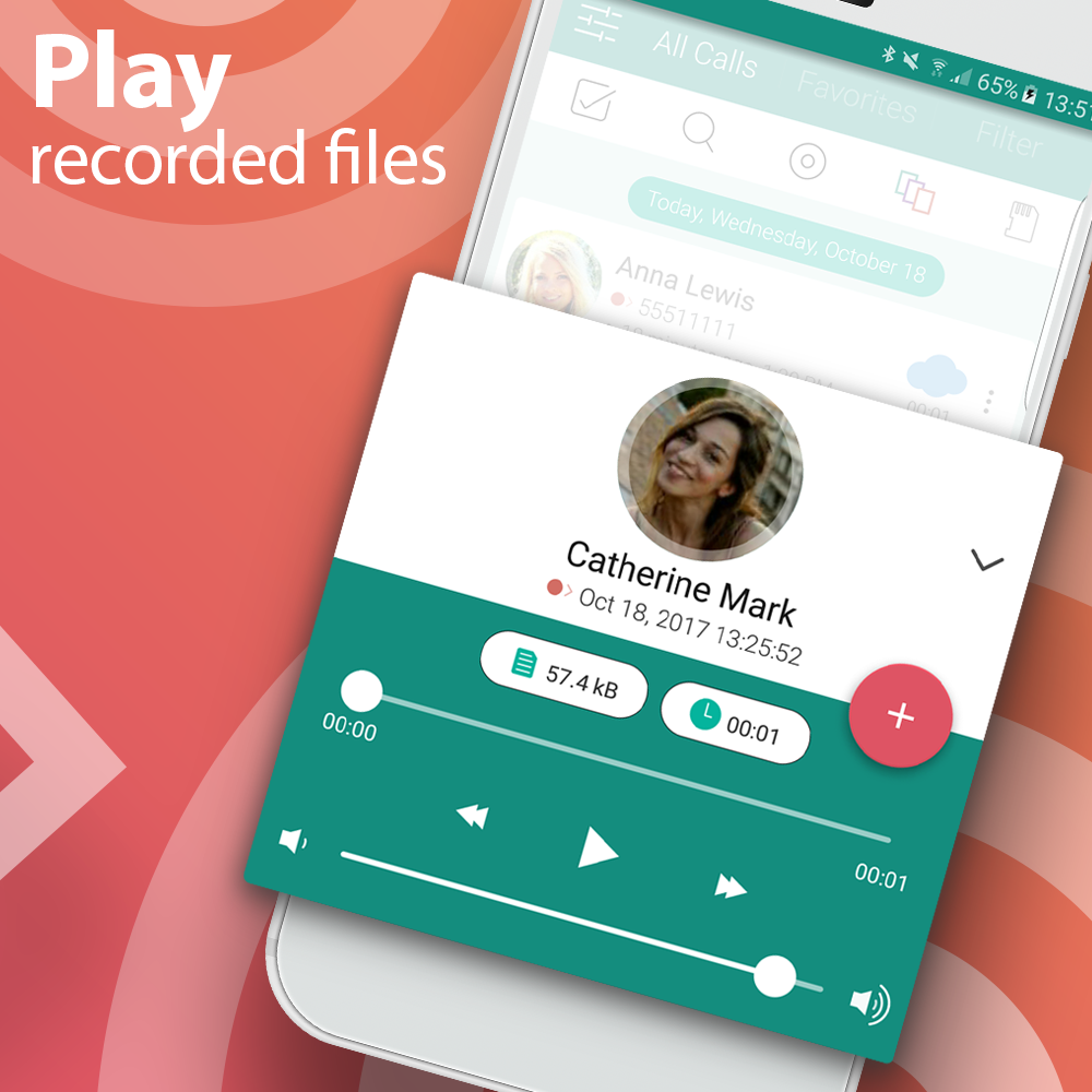 اسکرین شات 2 برنامه Automatic Call Recorder Pro