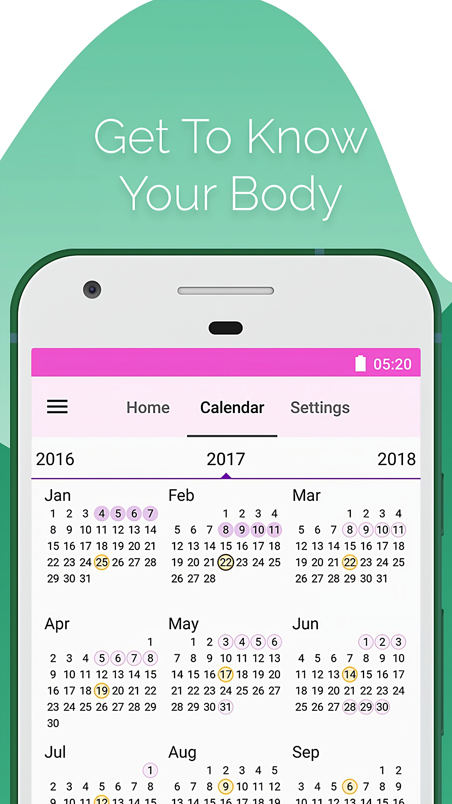 اسکرین شات 6 برنامه Period and Ovulation Tracker