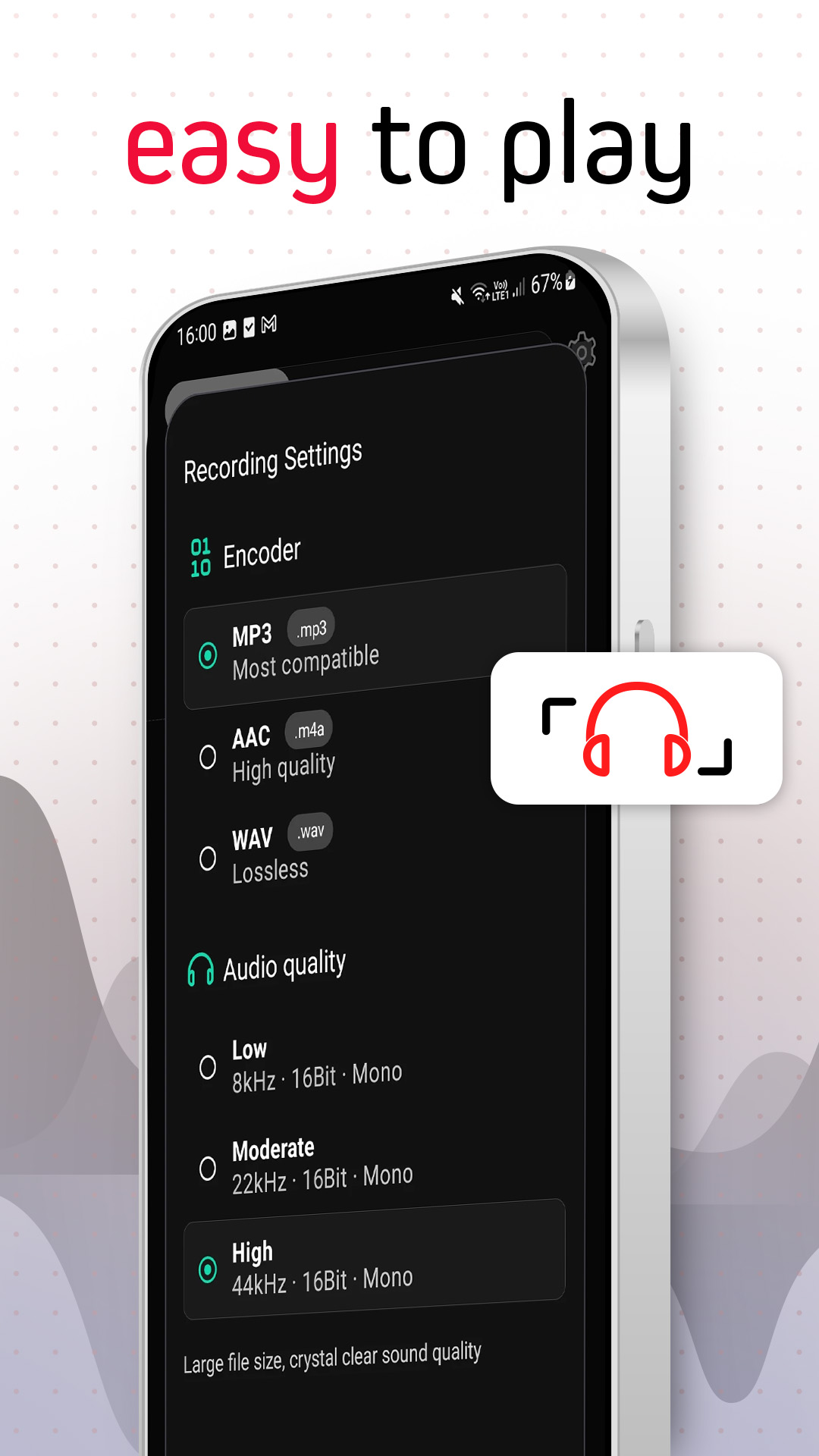 اسکرین شات 5 برنامه Voice Recorder Pro - VoiceX