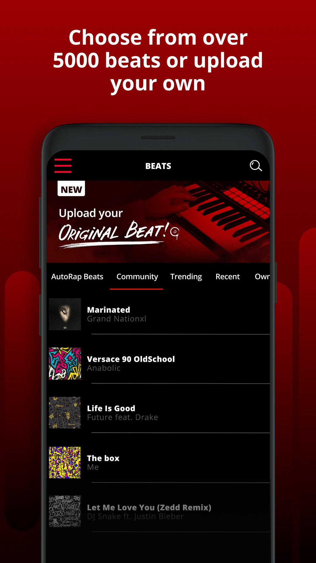 اسکرین شات 2 برنامه AutoRap by Smule: Rap to Beats