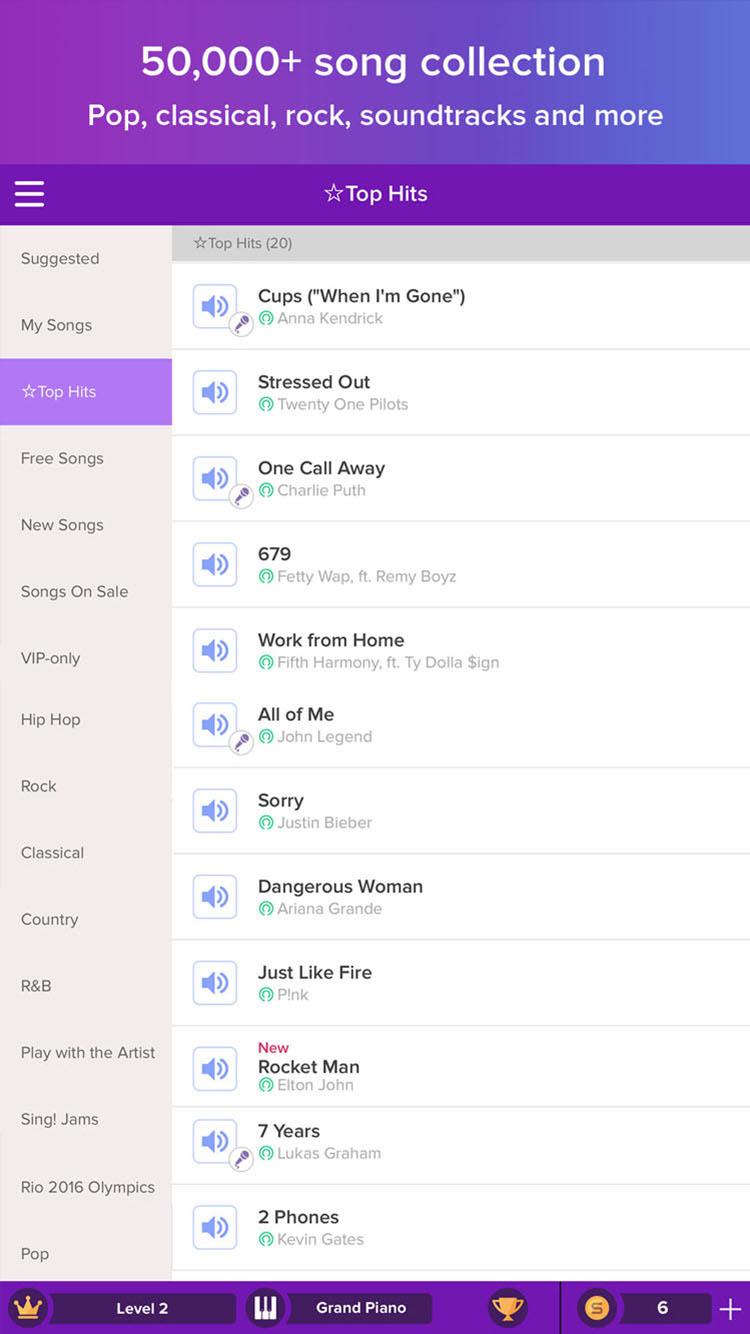 اسکرین شات 2 برنامه Magic Piano by Smule
