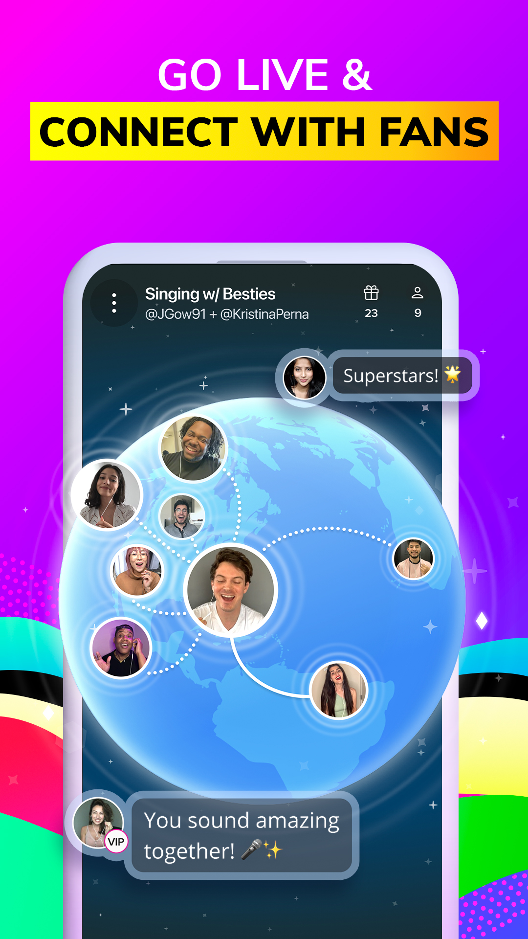 اسکرین شات 6 برنامه Smule: Sing Karaoke & Music