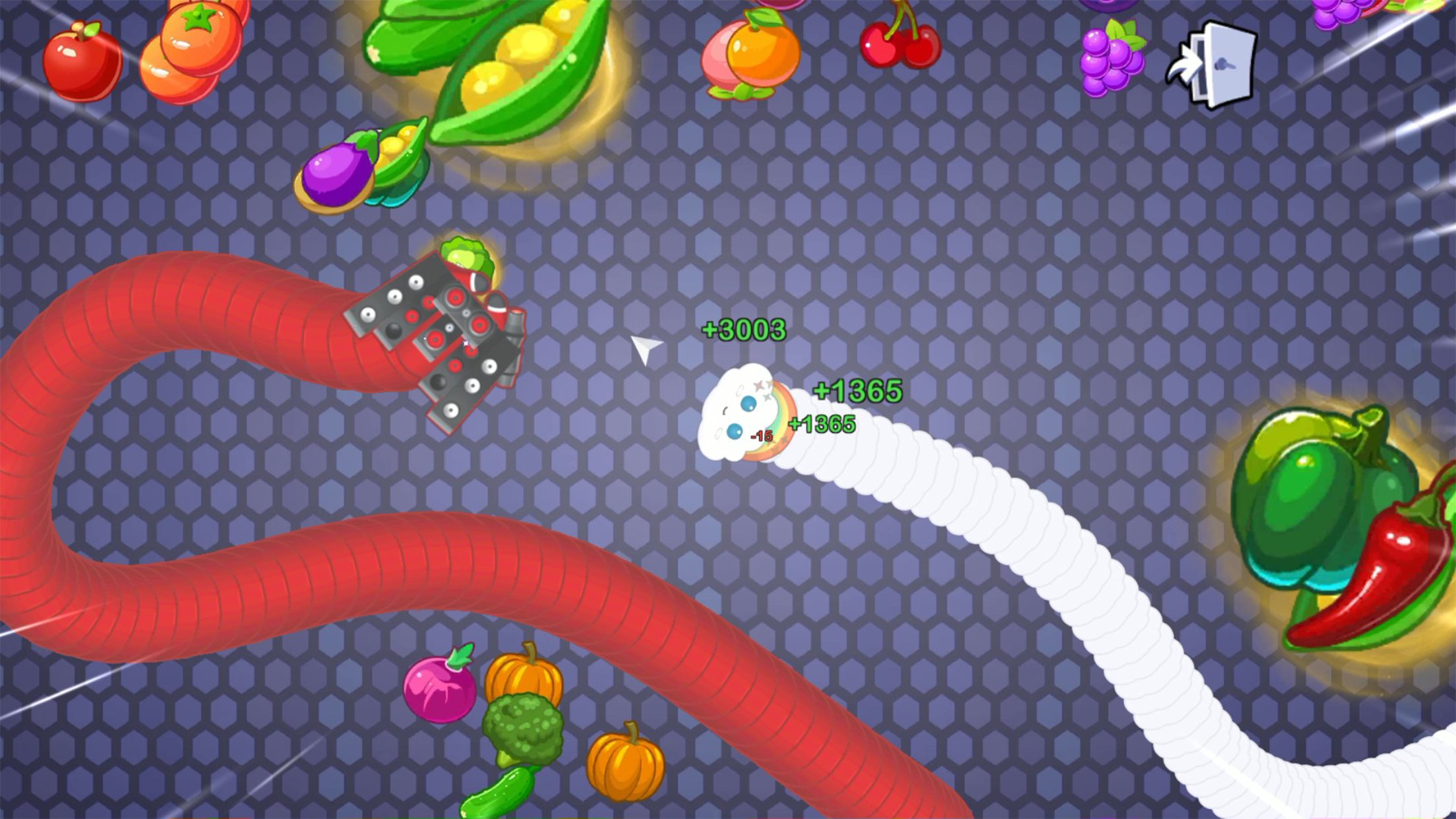اسکرین شات 5 بازی Worms Merge: idle snake game