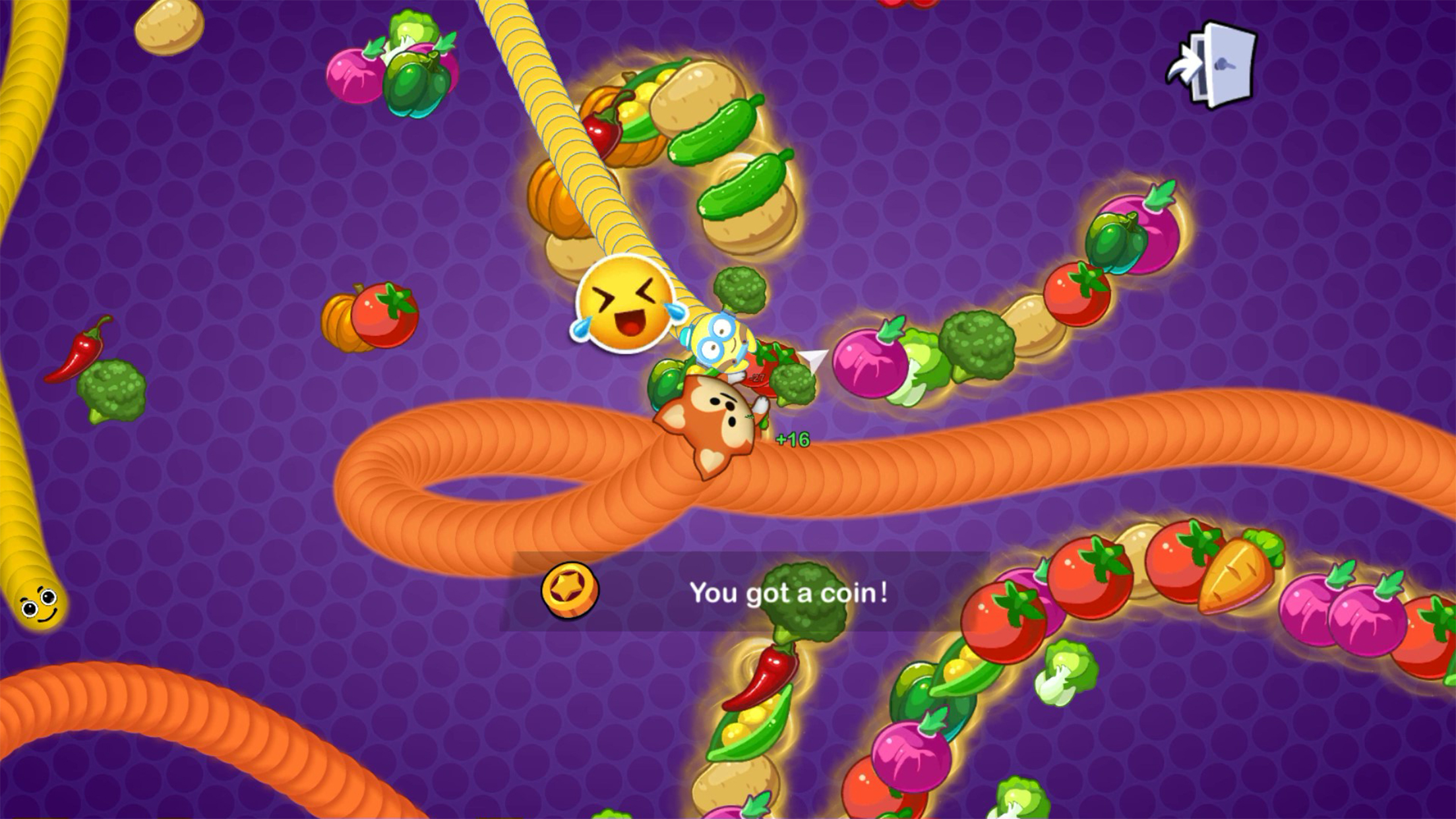 اسکرین شات 7 بازی Worms Merge: idle snake game