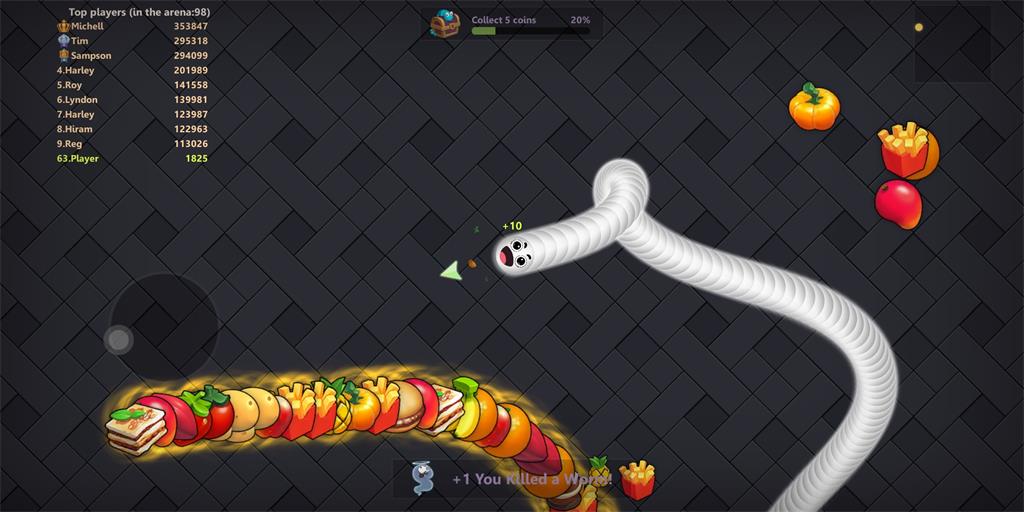 اسکرین شات 3 بازی Snake Lite® - Worm Snake Game