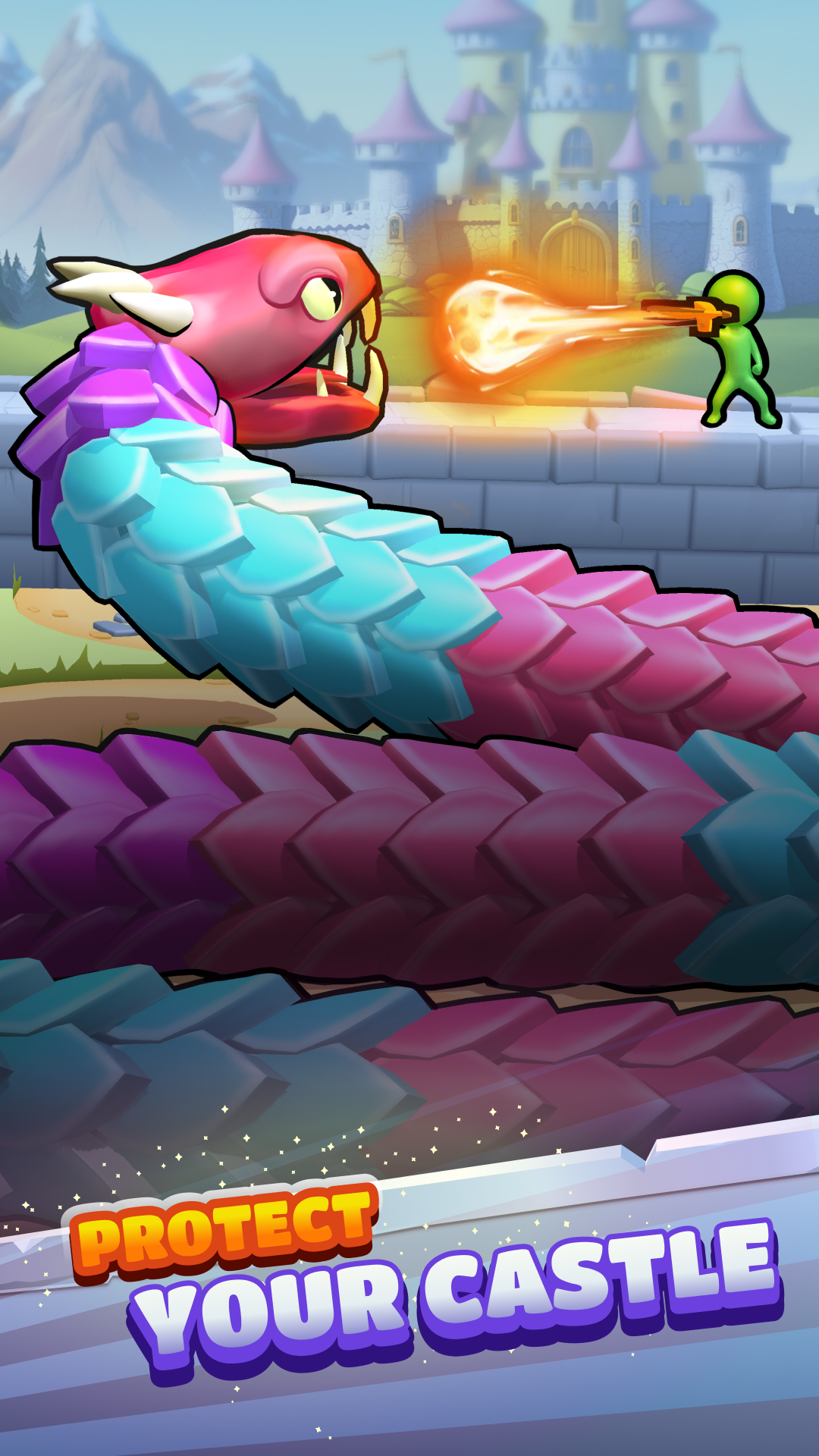 اسکرین شات 5 بازی Snake Shooter: Tower Battle