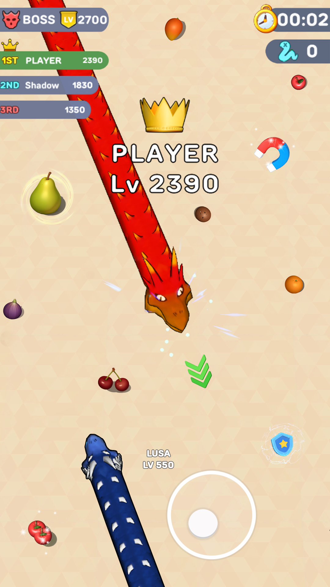 اسکرین شات 2 بازی Worms .io Hungry Game