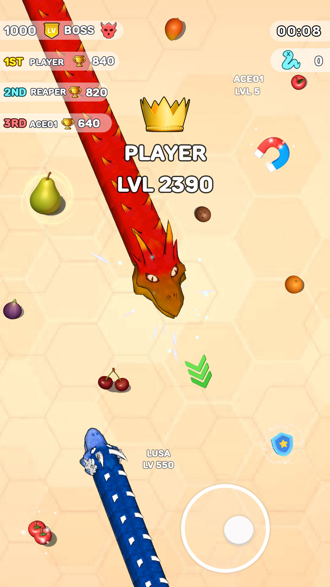 اسکرین شات 7 بازی Worms .io Hungry Game