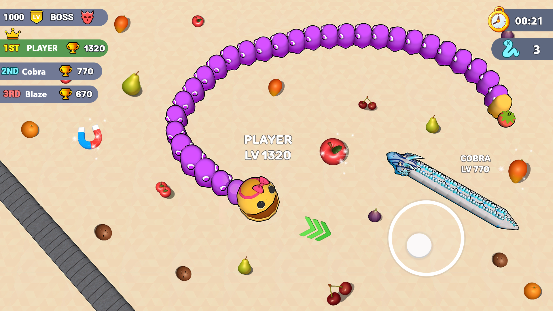 اسکرین شات 6 بازی Worms .io Hungry Game