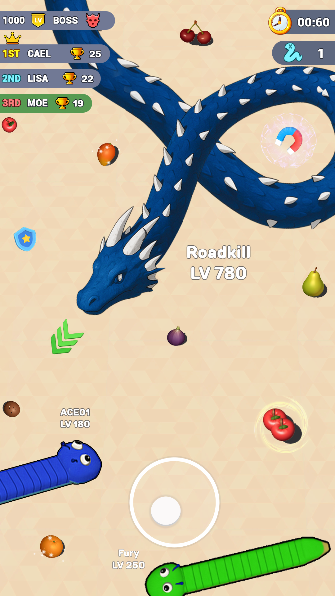 اسکرین شات 7 بازی Worms .io Hungry Game