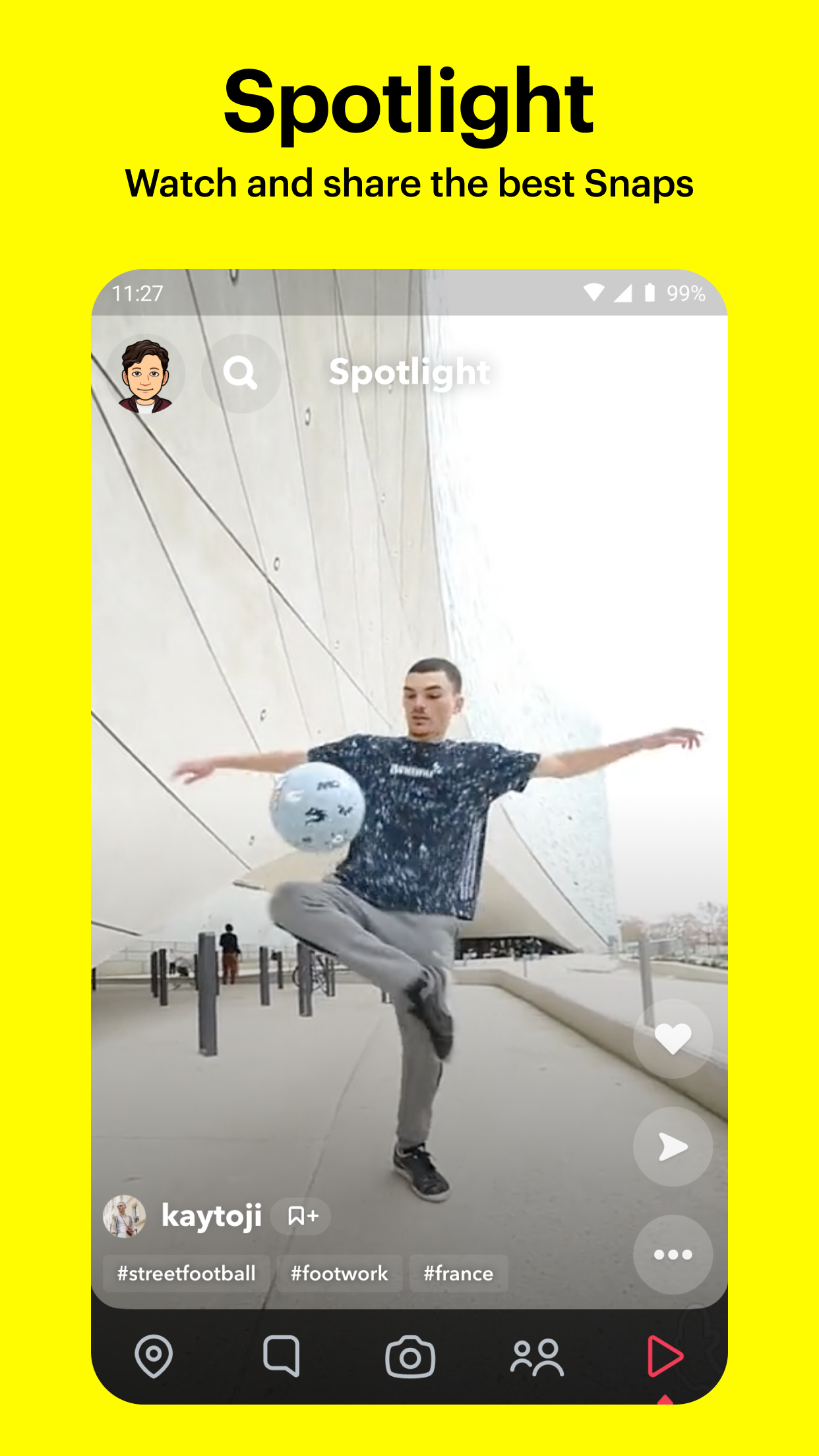 اسکرین شات 5 برنامه Snapchat