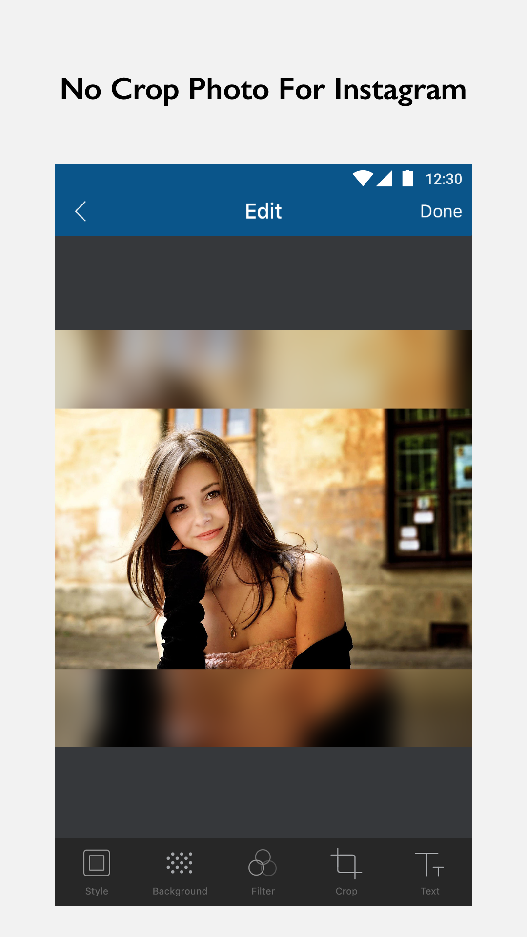 اسکرین شات 1 برنامه InFrame - Photo Editor & Frame