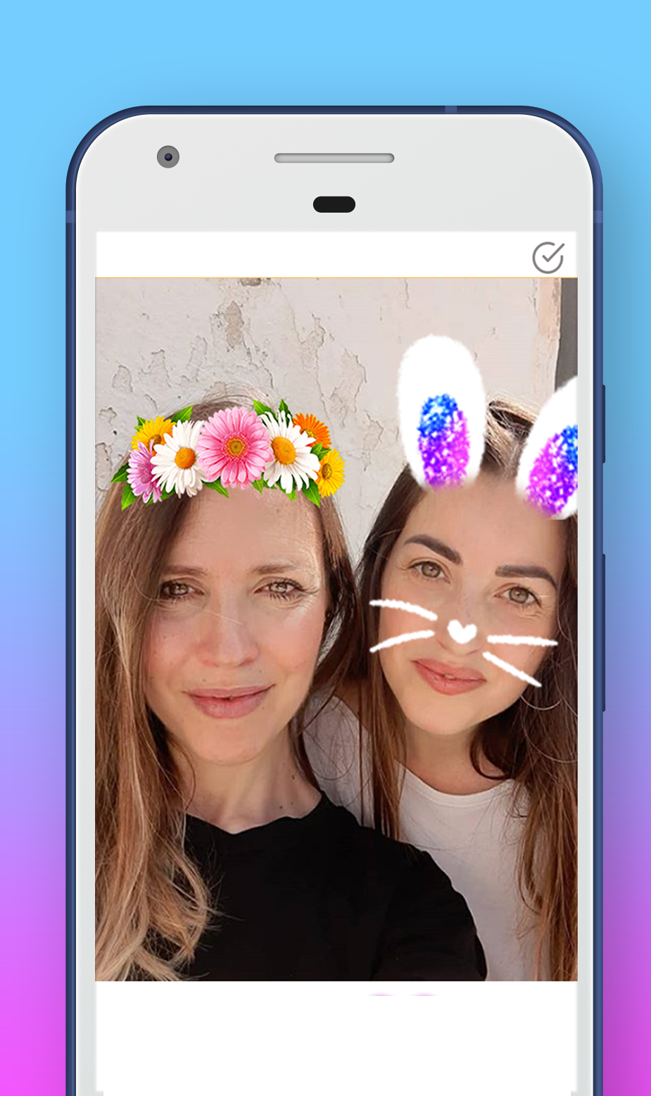 اسکرین شات 1 برنامه Dawn AI Photo Filters Stickers