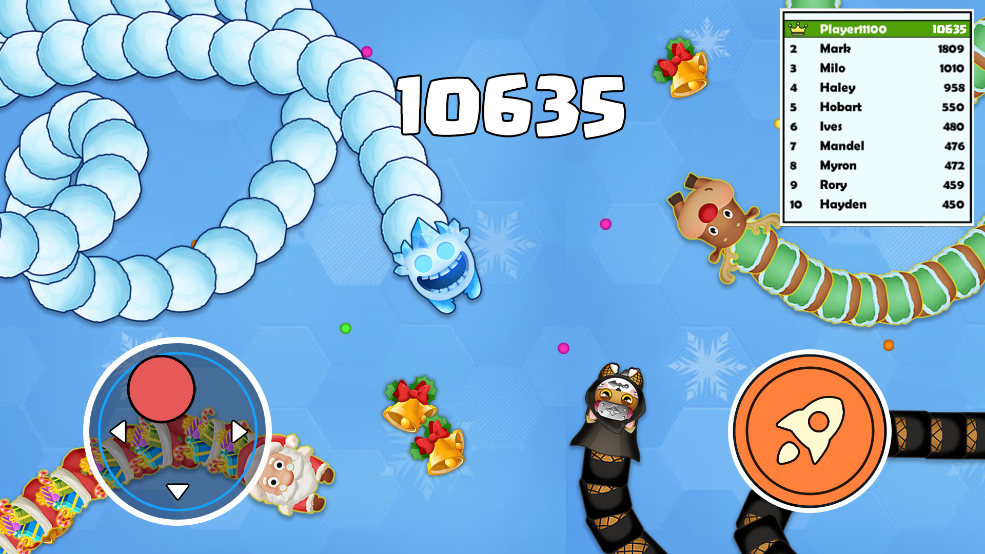 اسکرین شات 3 بازی Sneak Snake-Slither Worm Game