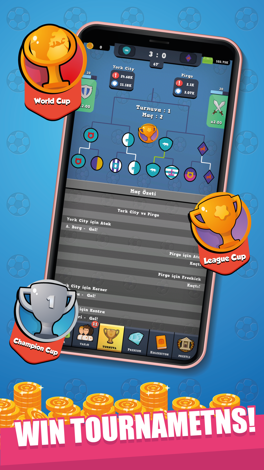 اسکرین شات 3 بازی Idle Soccer Empire - Offline