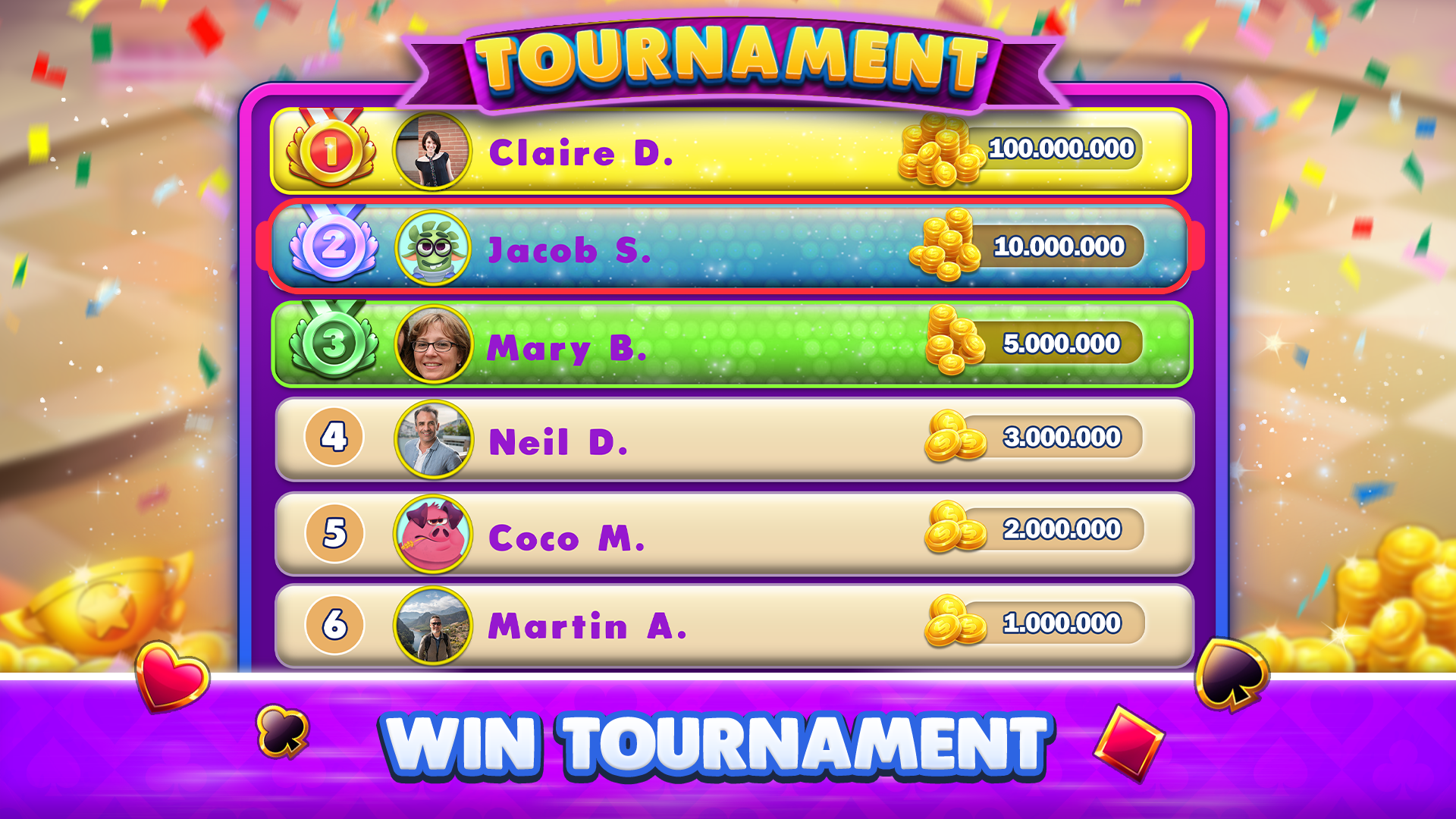 اسکرین شات 8 بازی Gin Rummy - Online Card Games