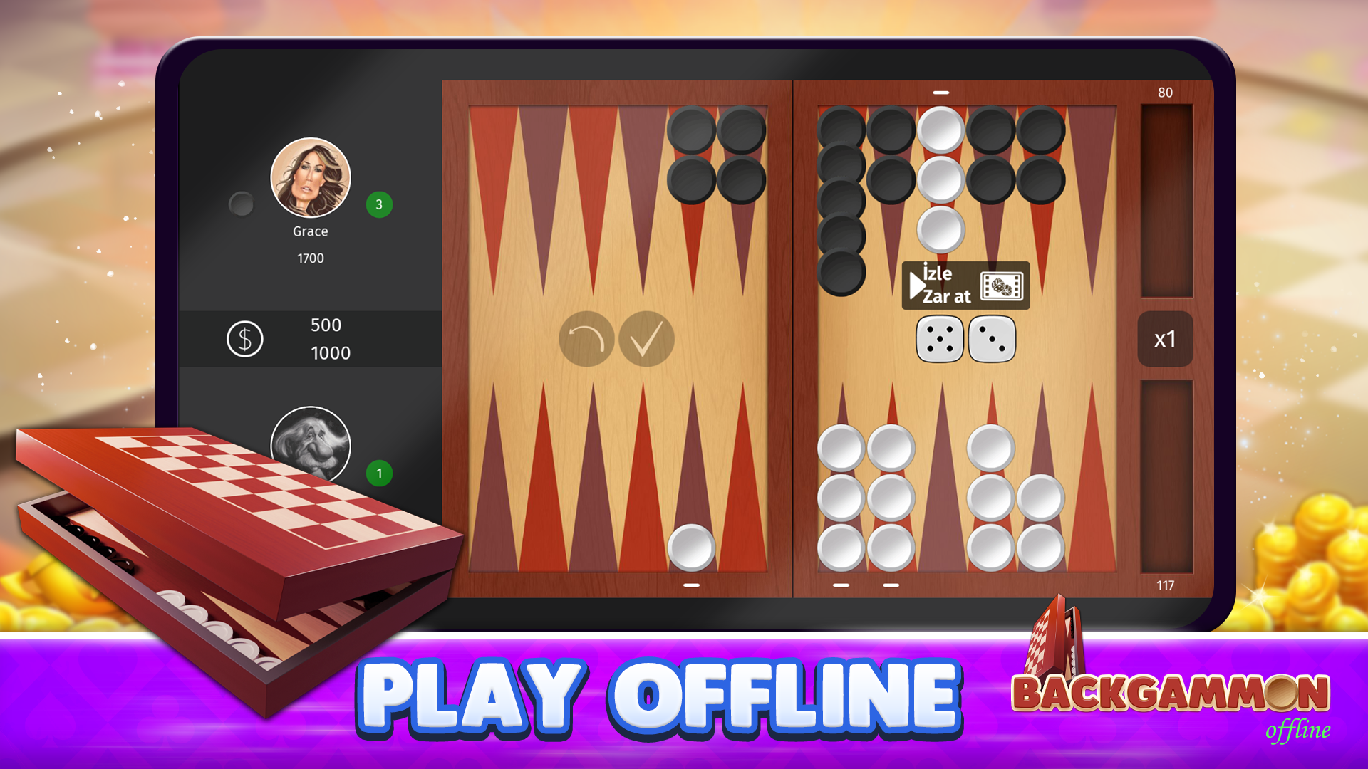 اسکرین شات 5 بازی Backgammon Offline