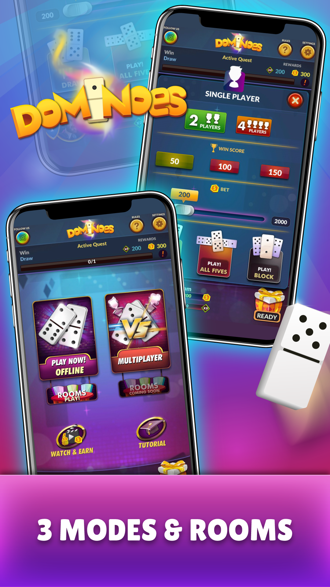 اسکرین شات 1 بازی Dominoes - Offline Domino Game